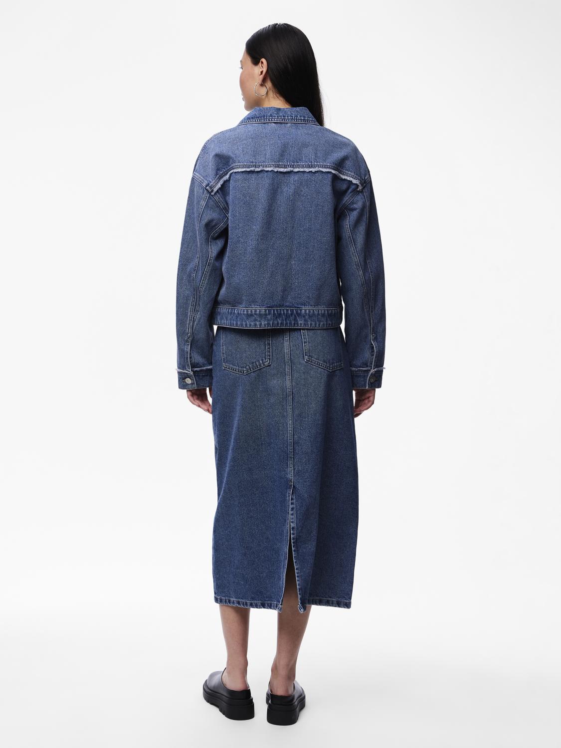 PCALFI Jacket - Medium Blue Denim